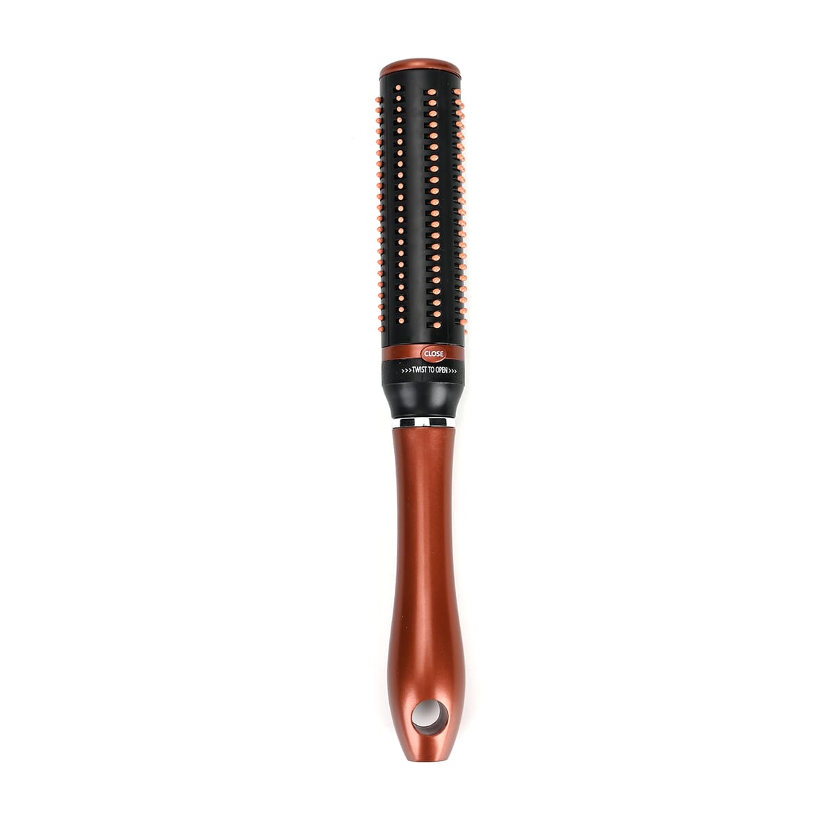 Neomi Brown Portable Storage Comb Hair Brush with Retractable Bristle Technology image number 1