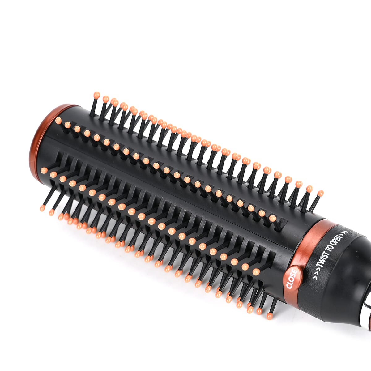 Neomi Brown Portable Storage Comb Hair Brush with Retractable Bristle Technology image number 4