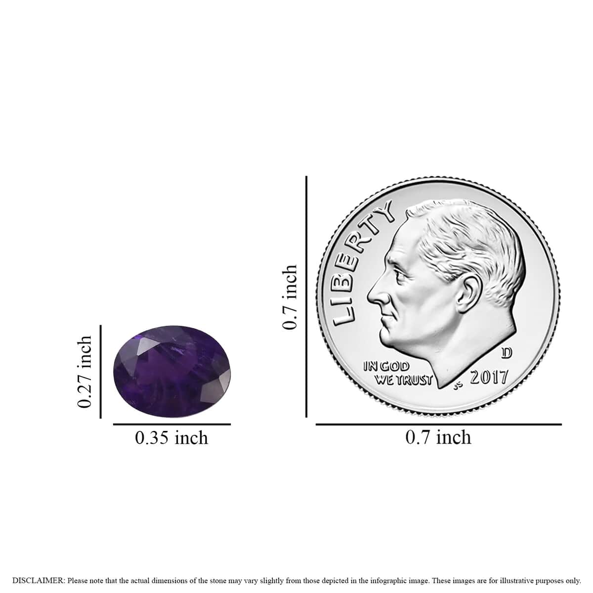 Premium African Amethyst Set of 2 (Ovl 9x7 mm) 2.88 ctw Loose gemstone image number 3