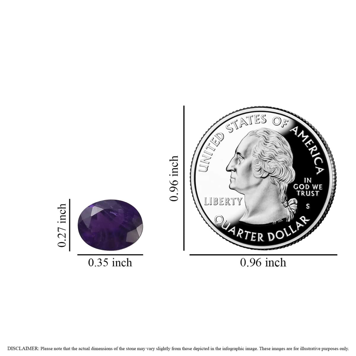 Premium African Amethyst Set of 2 (Ovl 9x7 mm) 2.88 ctw Loose gemstone image number 4