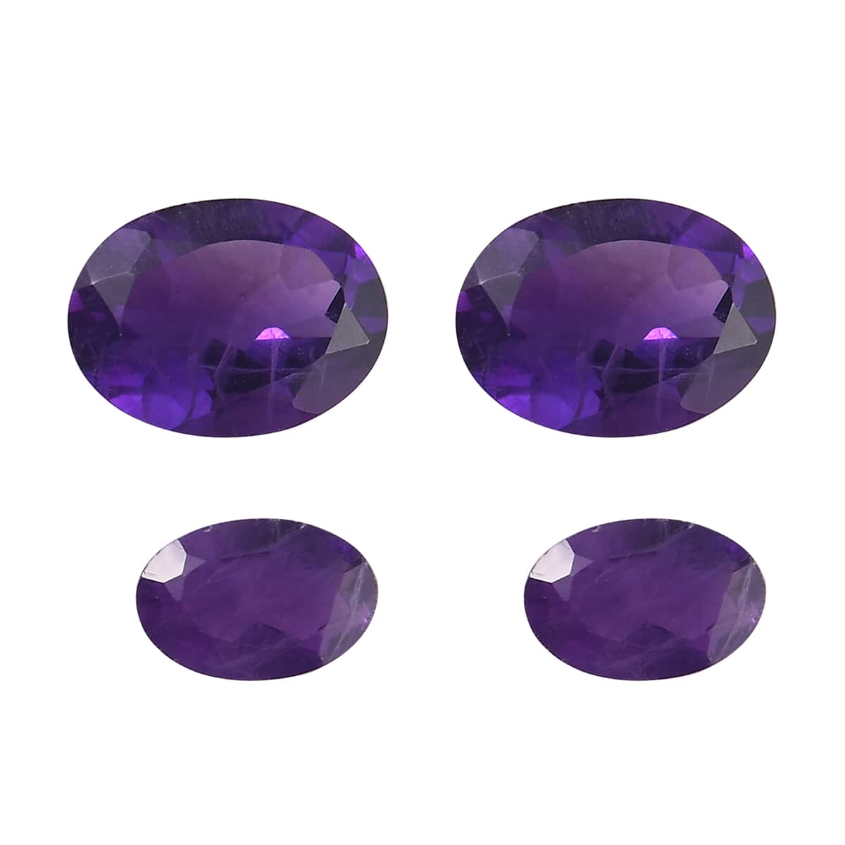 AA African Amethyst Set of 4 (Oval Mix Size) 2.60 ctw image number 0