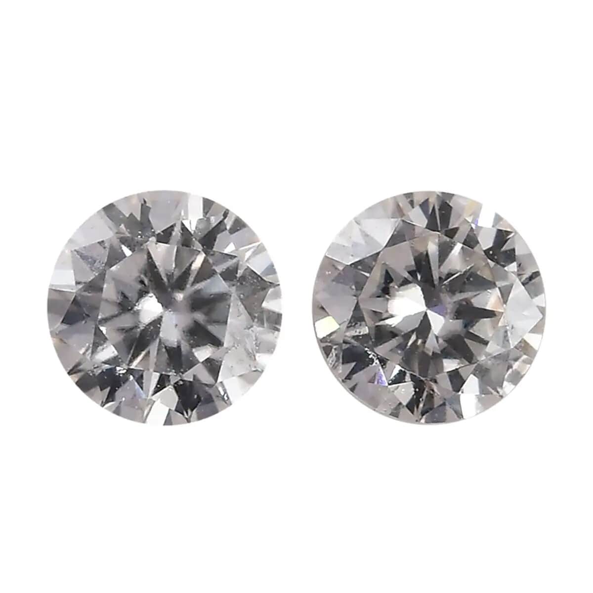 Moissanite Set of 2 (Rnd 4 mm) 0.47 ctw image number 0