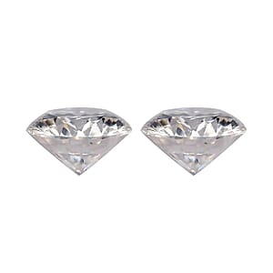 Moissanite Set of 2 (Rnd 4 mm) 0.47 ctw Loose Gemstone