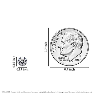 Moissanite Set of 2 (Rnd 4 mm) 0.47 ctw Loose Gemstone