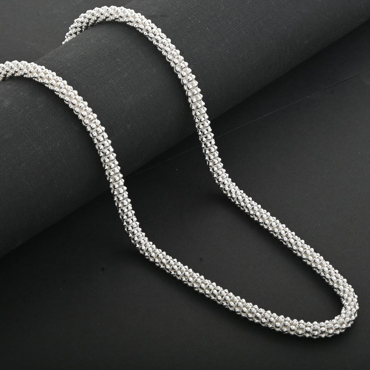 La Bella Italian Sterling Silver Necklace 20 Inches 22.22 Grams image number 1