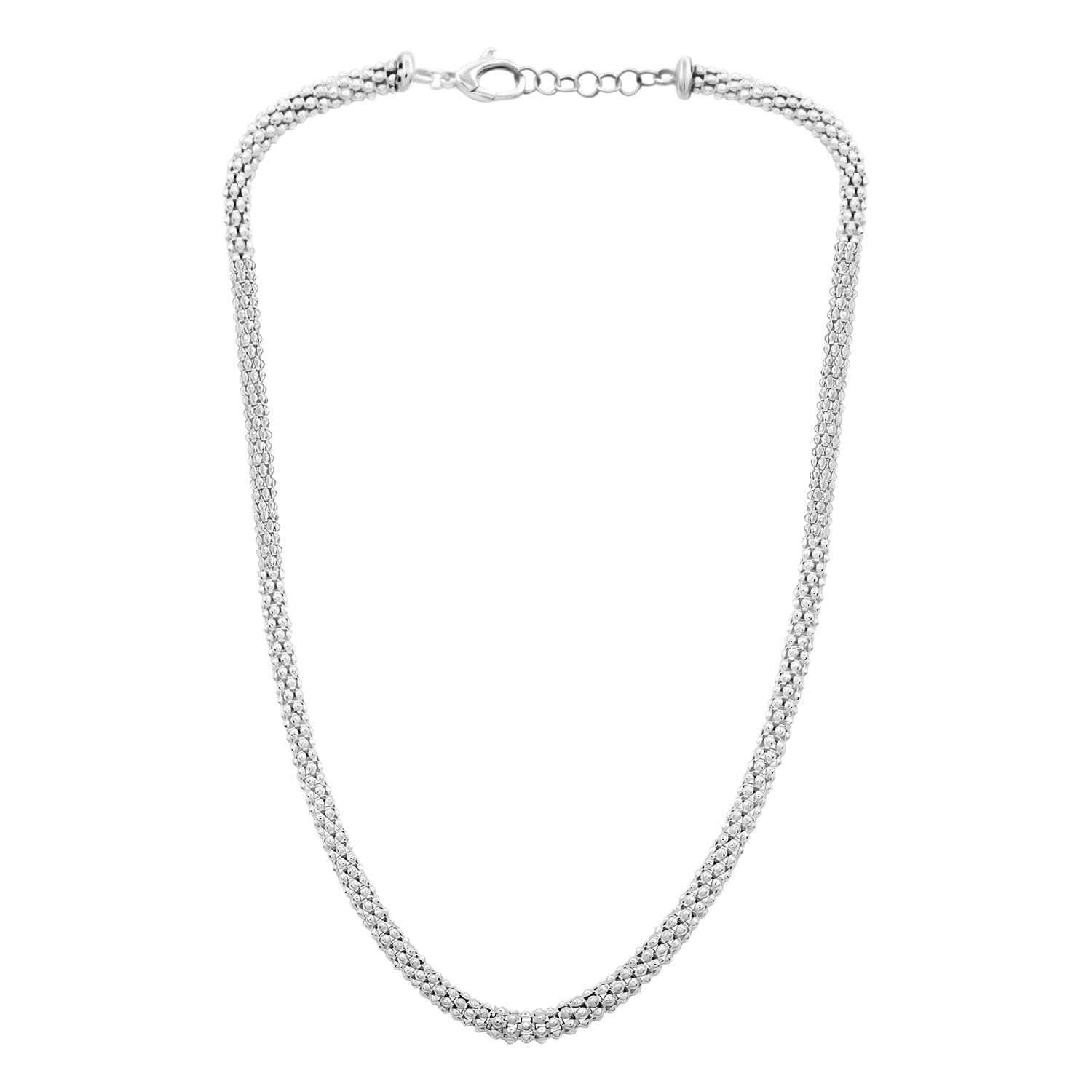 925 Sterling Silver Necklace for Women Jewelry Gifts Size 20" 21.4 Grams - Picture 3 of 6