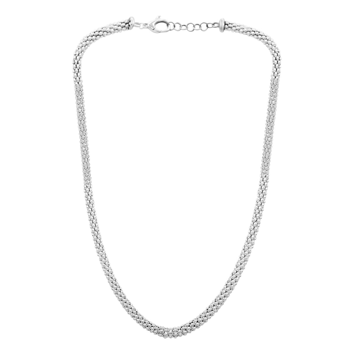 La Bella Italian Sterling Silver Necklace 20 Inches 22.22 Grams image number 2