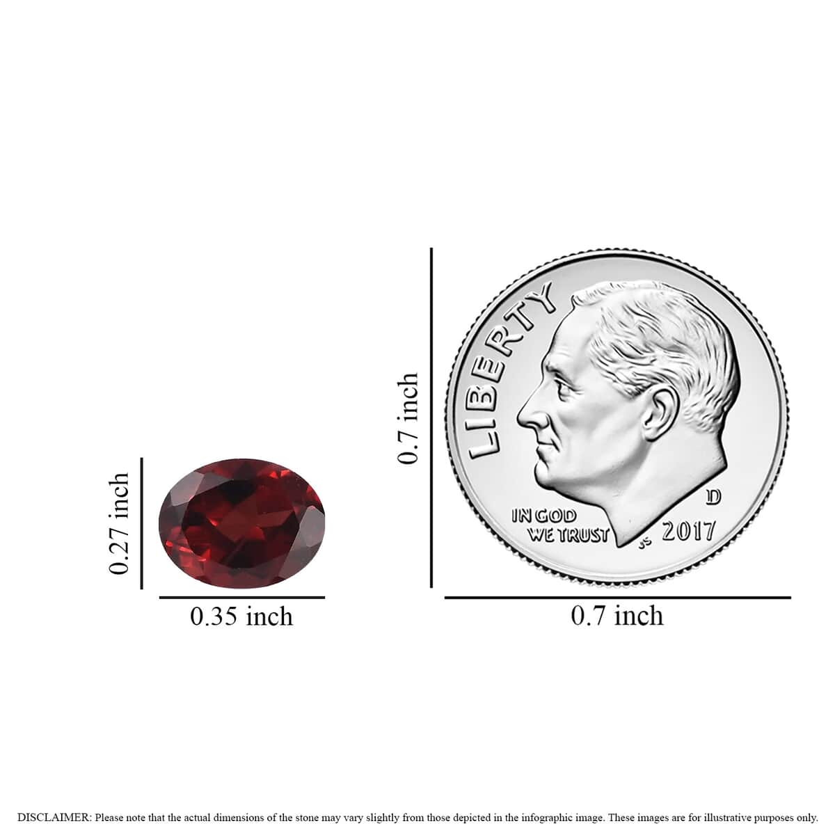 Premium Mozambique Garnet Assorted Box (Ovl 9x7 mm) 3.49 ctw image number 3