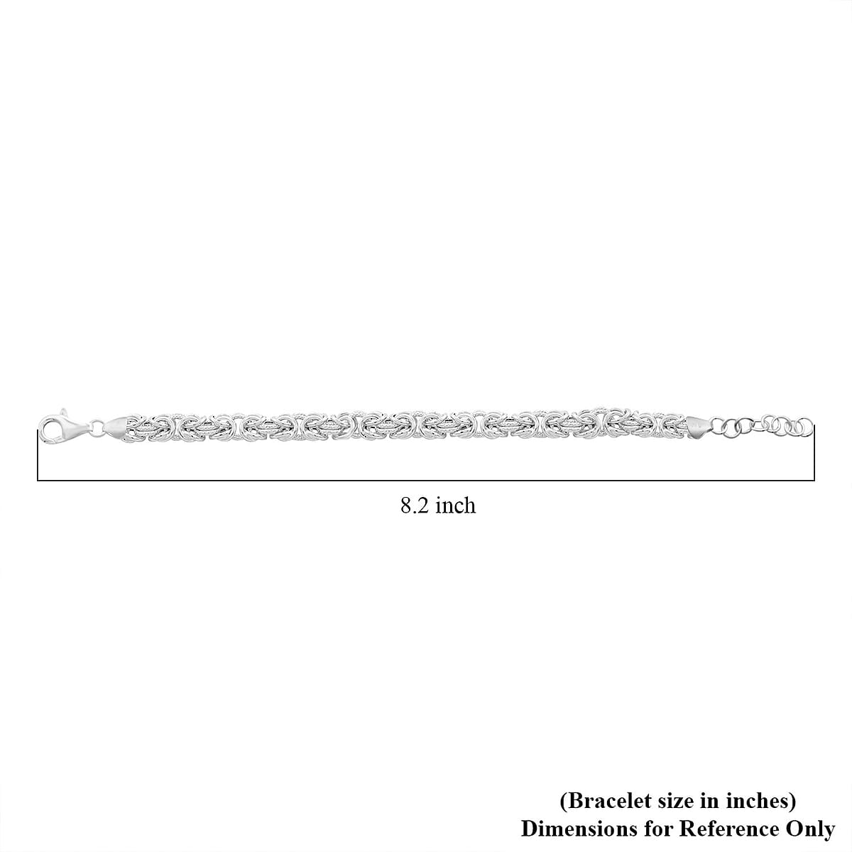 La Bella Italian Sterling Silver Bracelet (7.50 In) 12.8 Grams image number 4