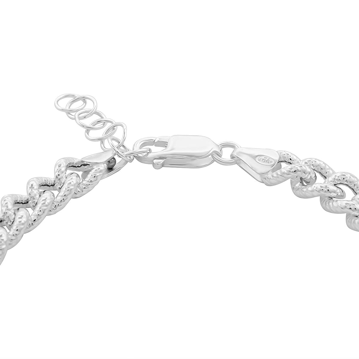 La Bella Italian Sterling Silver Bracelet (7.50 In) 11.5 Grams image number 4