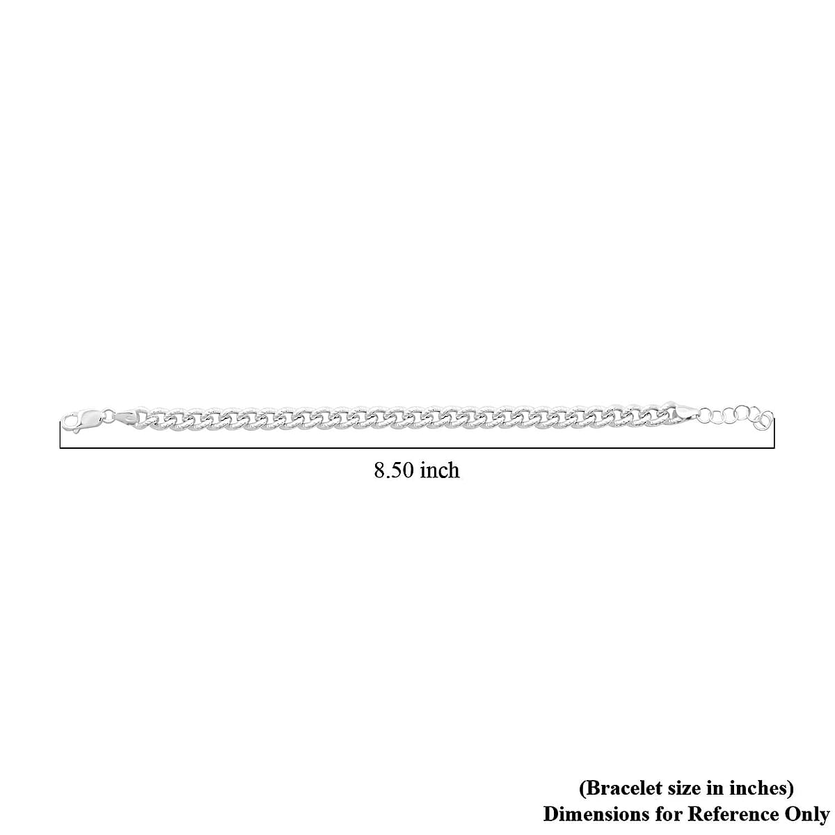 La Bella Italian Sterling Silver Bracelet (7.50 In) 11.5 Grams image number 5