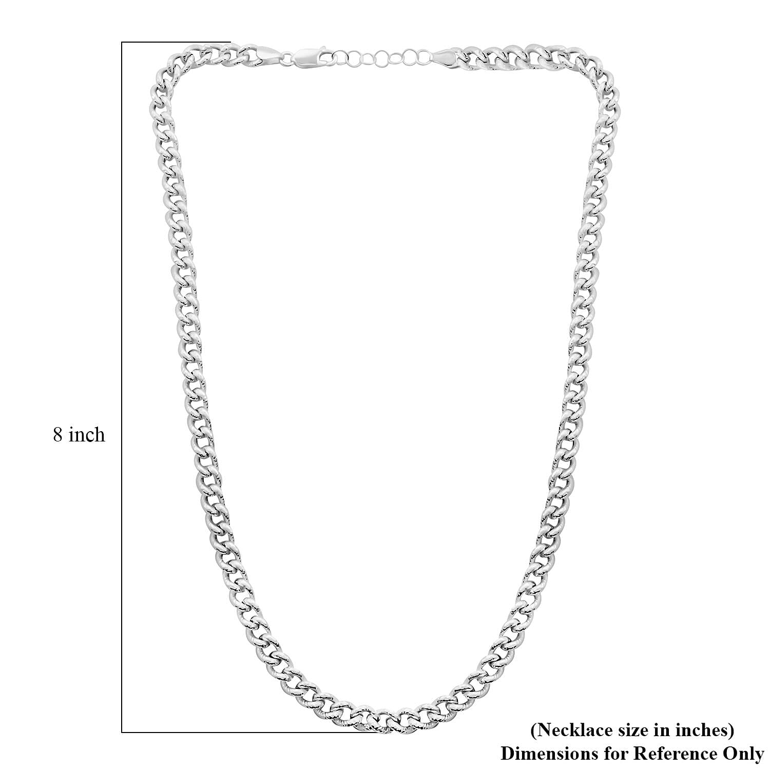 La Bella Italian Sterling Silver Necklace 20 Inches 30.3 Grams