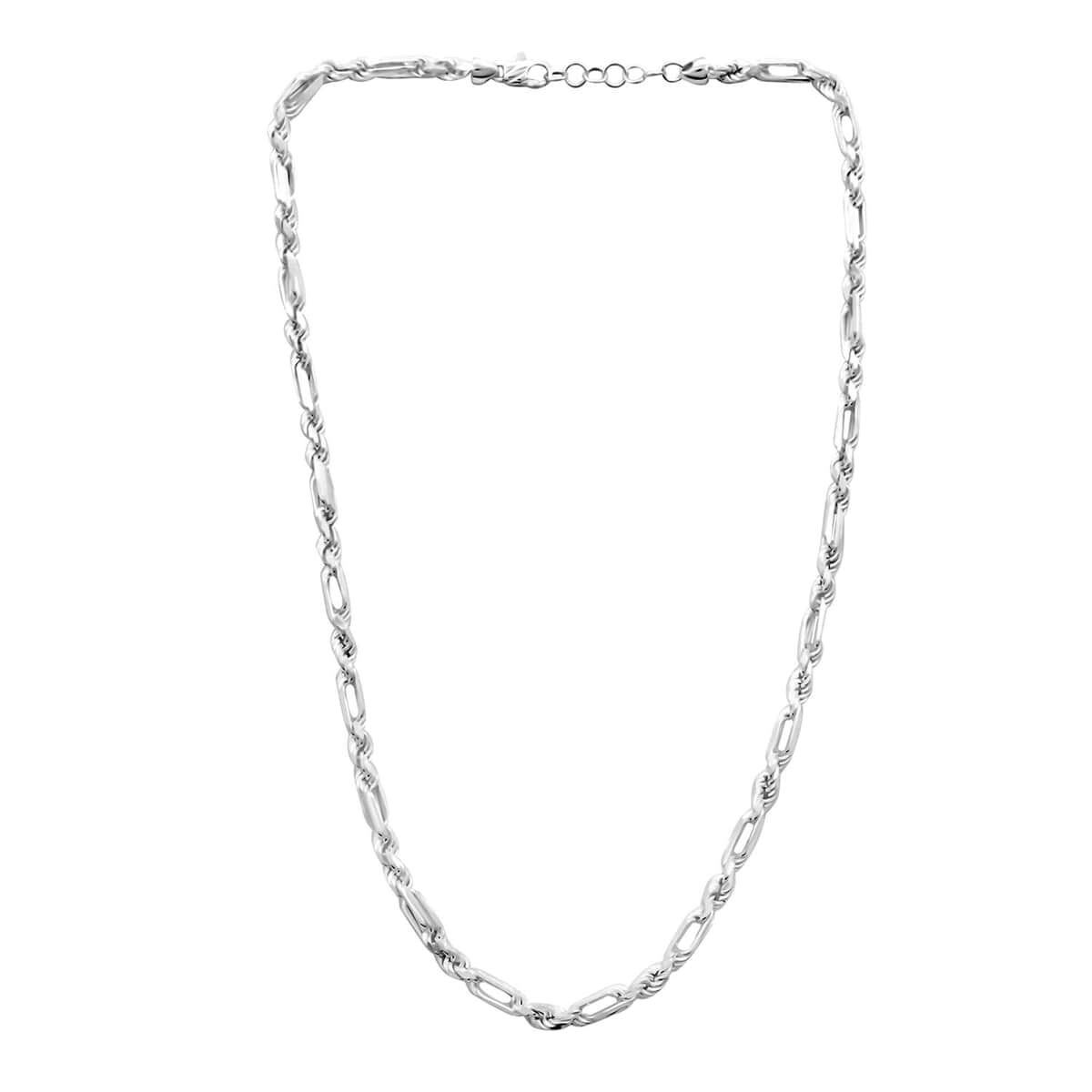 La Bella Italian Sterling Silver Necklace 20 Inches 32.6 Grams image number 2