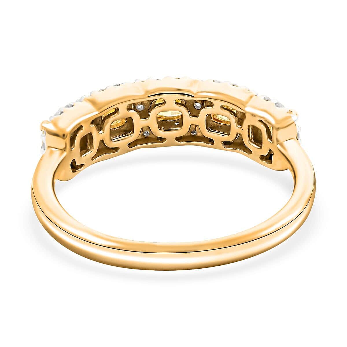 SGL Certified Luxoro I1-I2 Natural Yellow and White Diamond 1.00 ctw Ring in 14K Yellow Gold (Size 7.0)