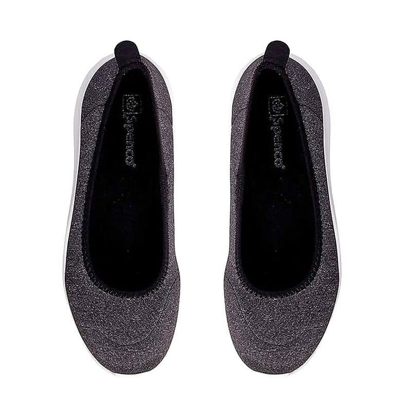 Spenco Women's Daily Stretch Knit Jersey Sneaker - Black Size 10