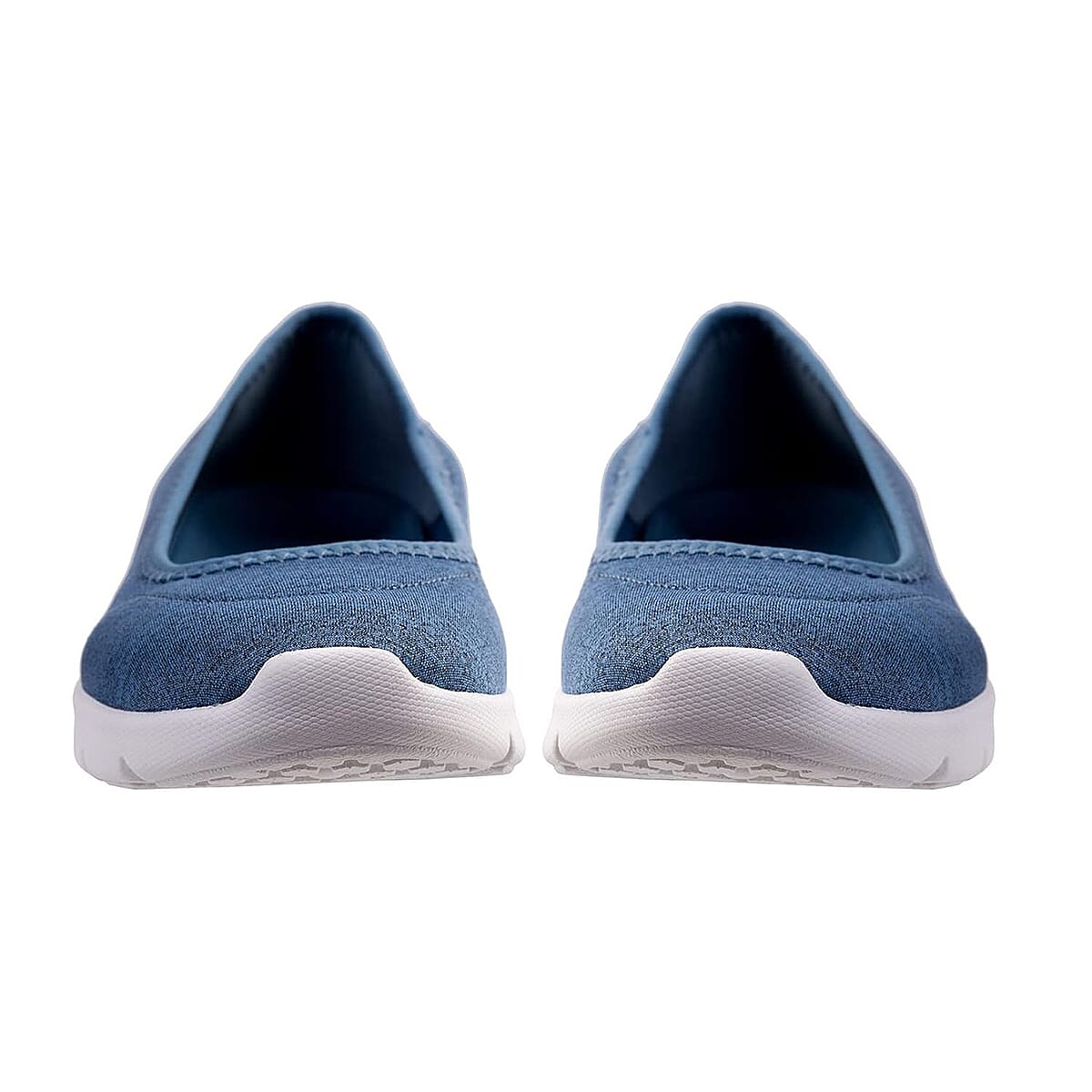 Spenco Women's Daily Stretch Knit Jersey Sneaker - Blue Size 7 image number 1