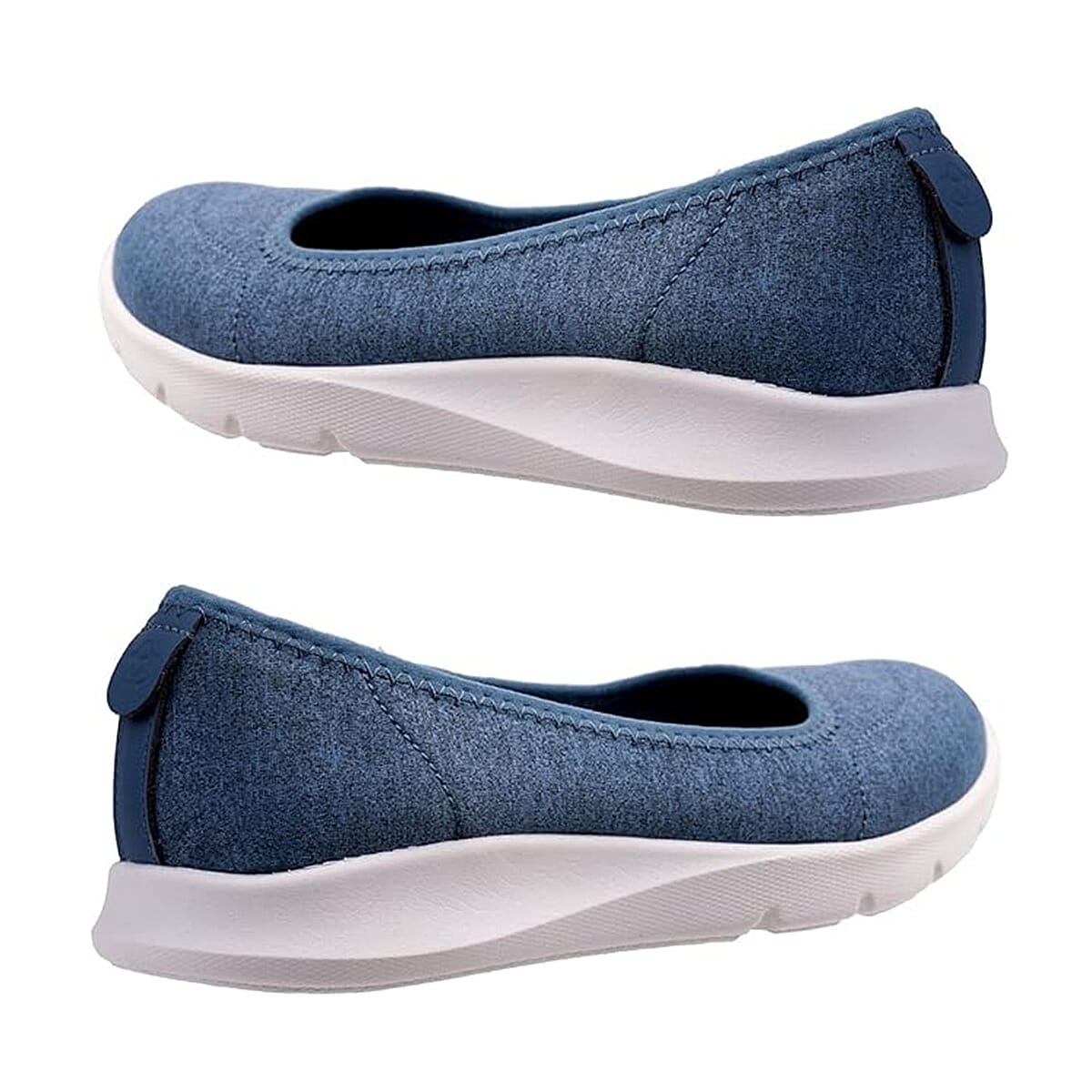 Spenco Women's Daily Stretch Knit Jersey Sneaker - Blue Size 7 image number 4