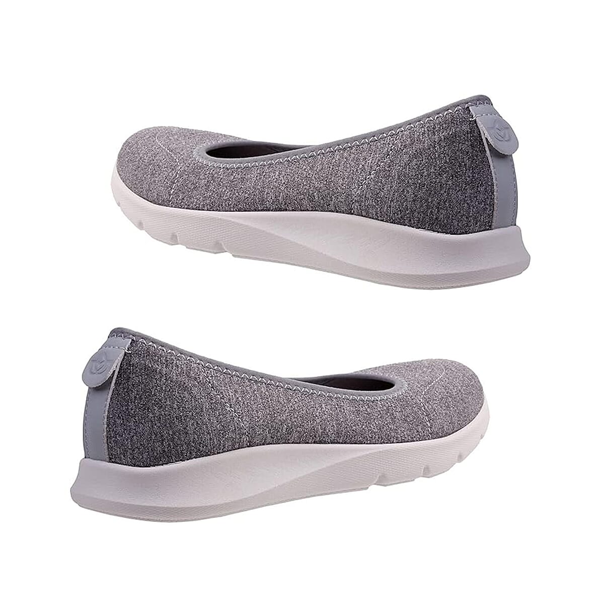 Spenco Women's Daily Stretch Knit Jersey Sneaker - Grey Size 10 image number 4