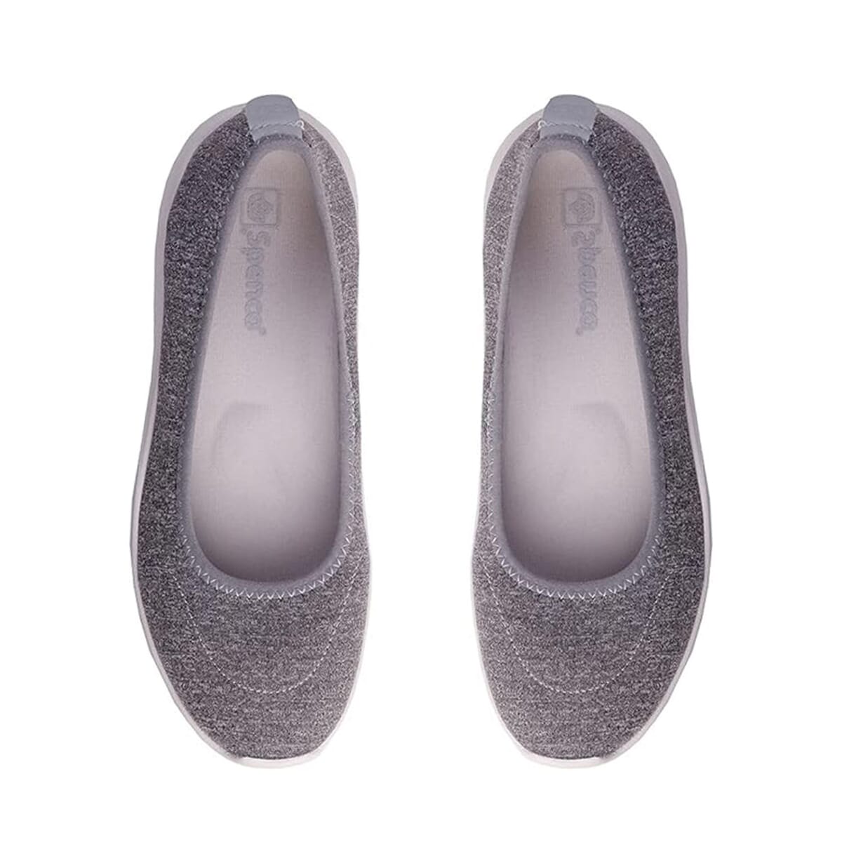 Spenco Women's Daily Stretch Knit Jersey Sneaker - Grey Size 7.5 image number 3