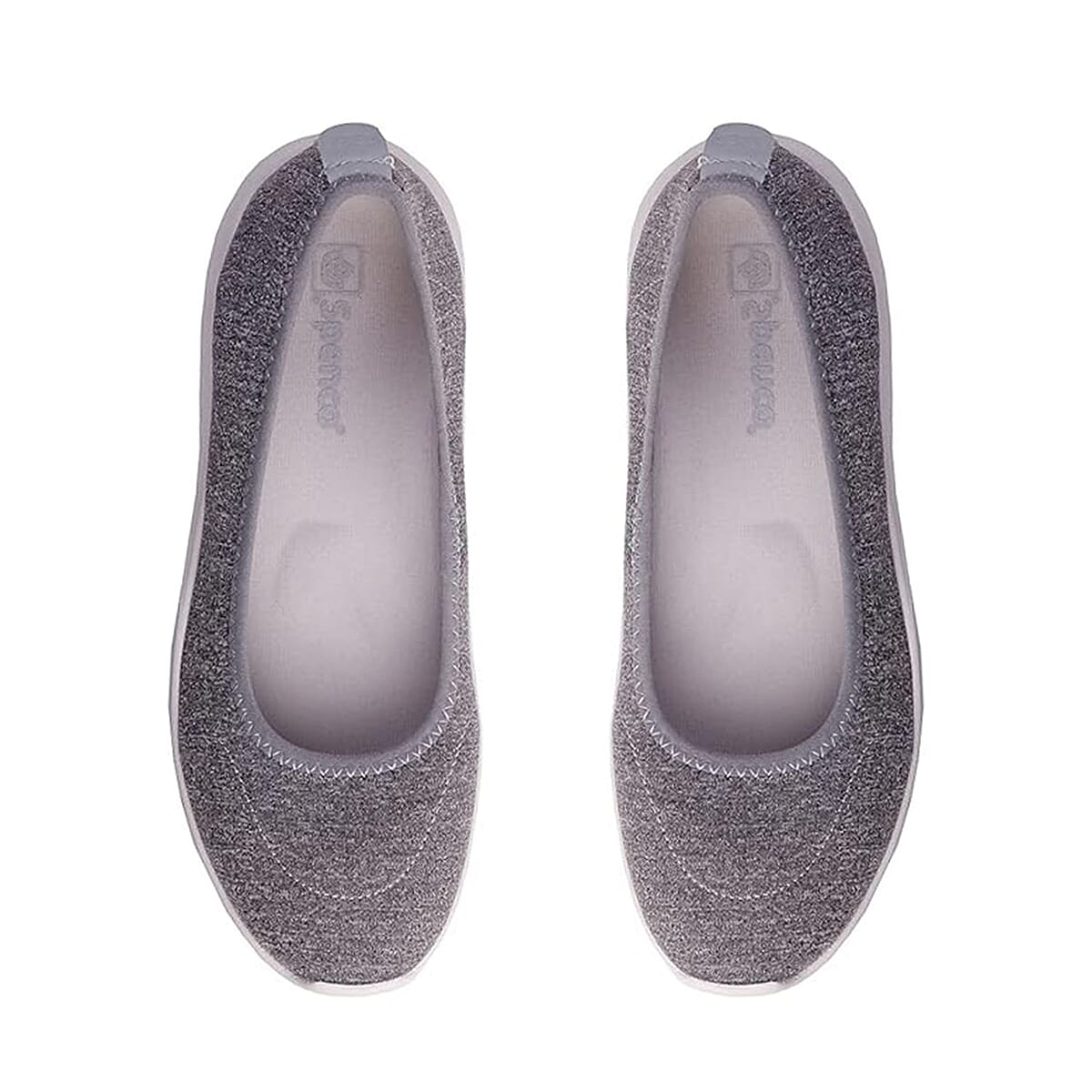 Spenco Women's Daily Stretch Knit Jersey Sneaker - Grey Size 9.5 image number 3