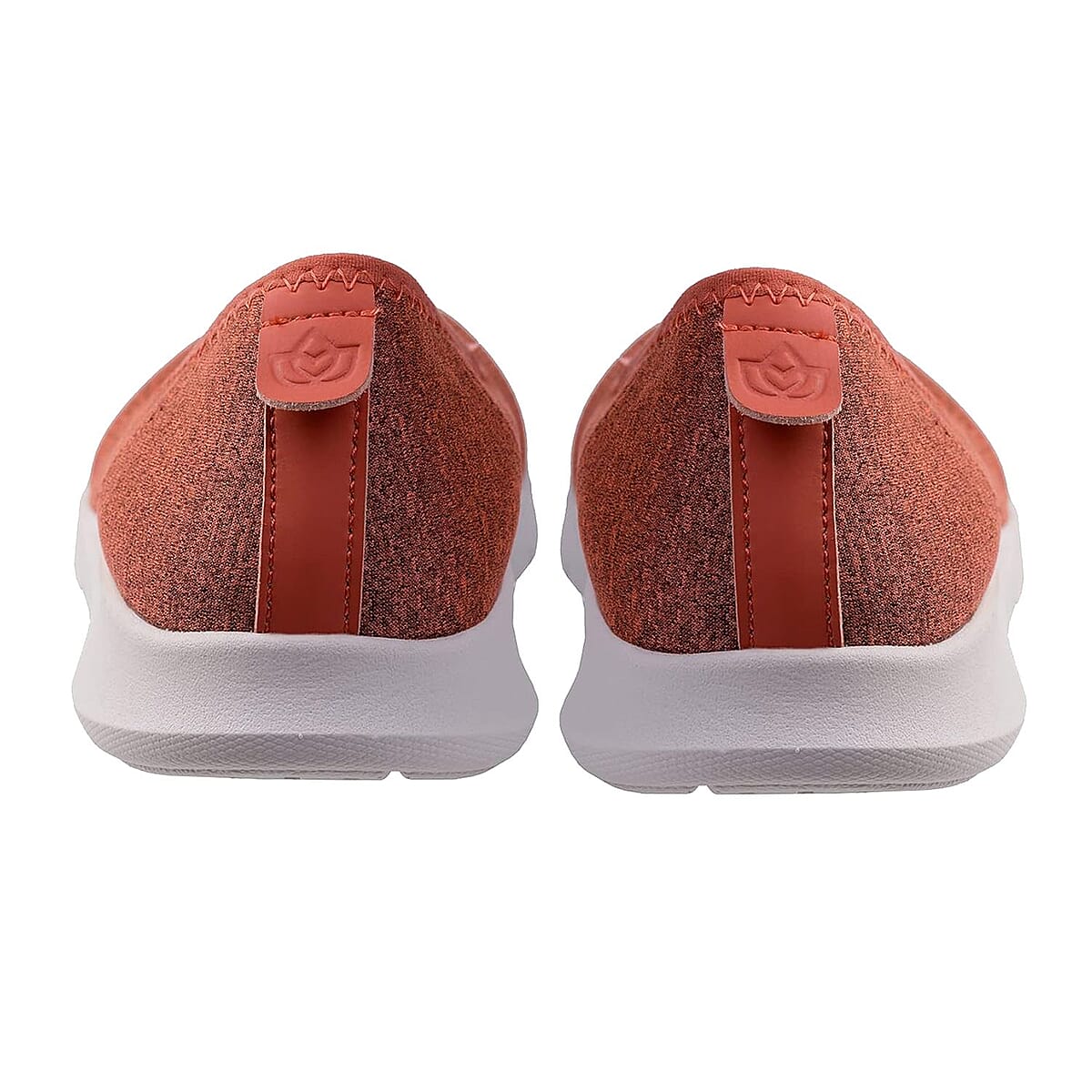 Spenco Women's Daily Stretch Knit Jersey Sneaker - Orange Size 9.5 image number 2