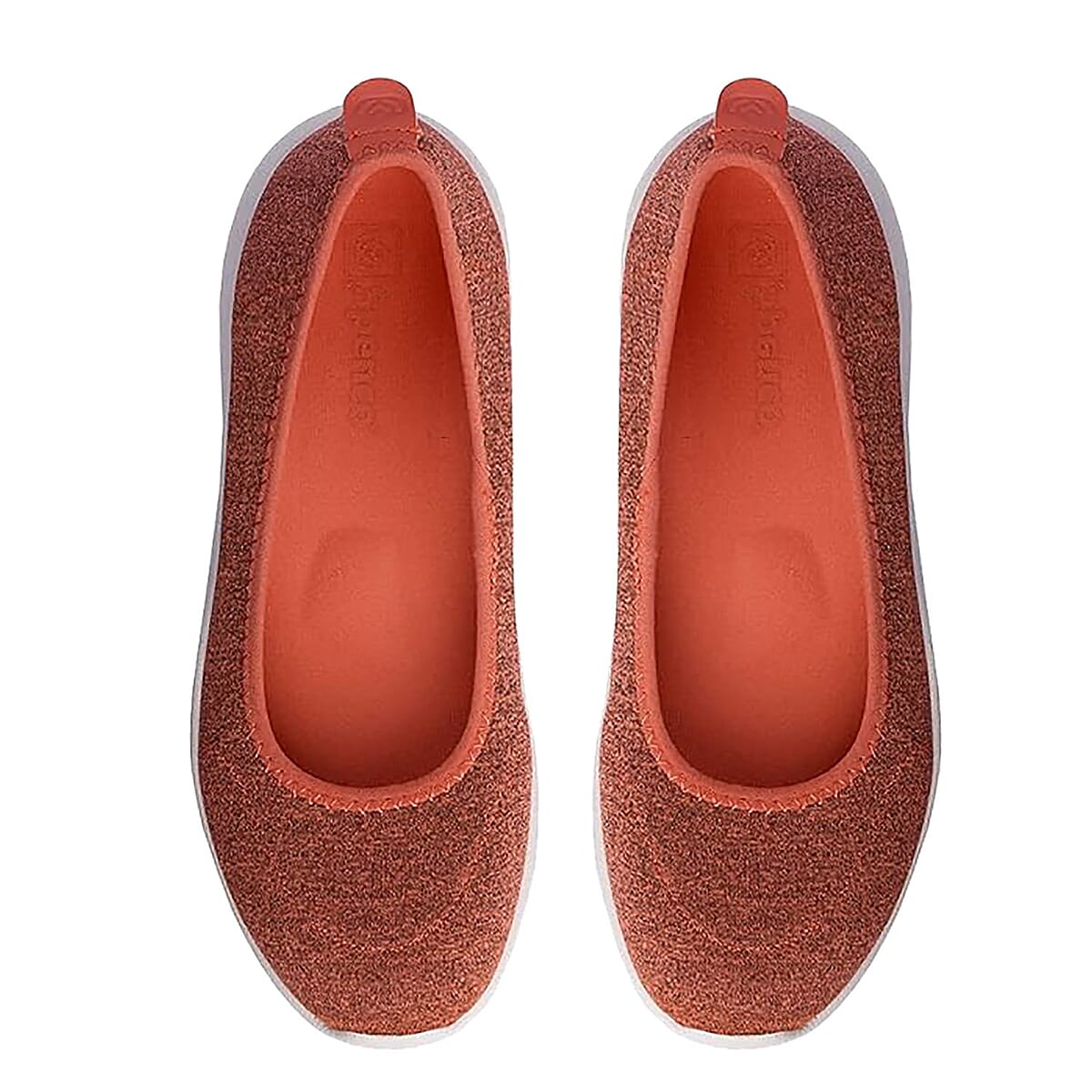 Spenco Women's Daily Stretch Knit Jersey Sneaker - Orange Size 9.5 image number 3