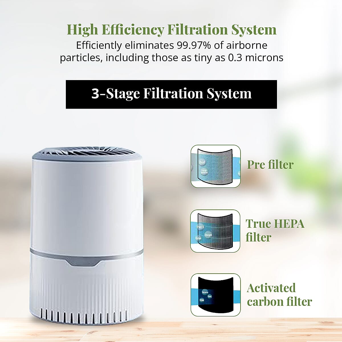 Odec Air Purifier with True HEPA Filter image number 3