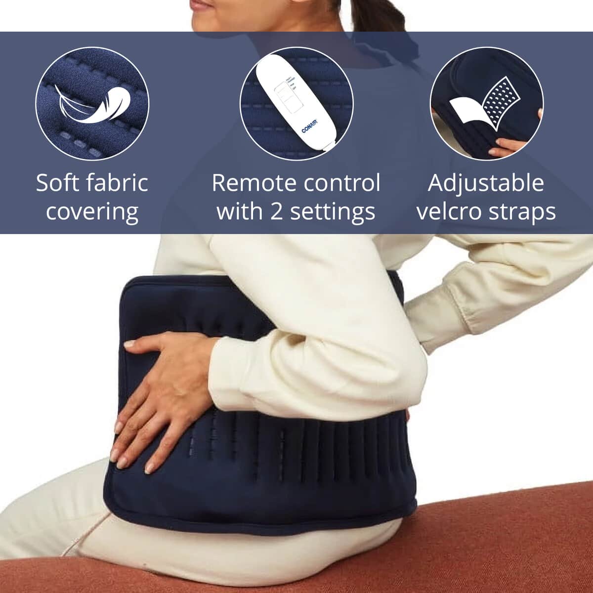 Doorbuster Conair Comfort Vibrating Heating Pad image number 2