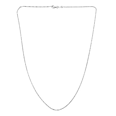 Diamond-Cut Tank Chain in 950 Platinum 20 Inches 1.9 Grams