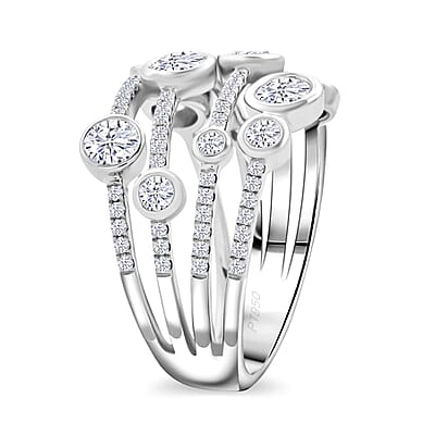 Modani G-VVS2 White Diamond Ring in 950 Platinum 1.50 ctw (Size 10.0)