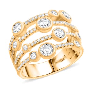 Modani White Diamond 1.40 ctw Ring in 18K Yellow Gold (Size 6.0) 7.10 Grams