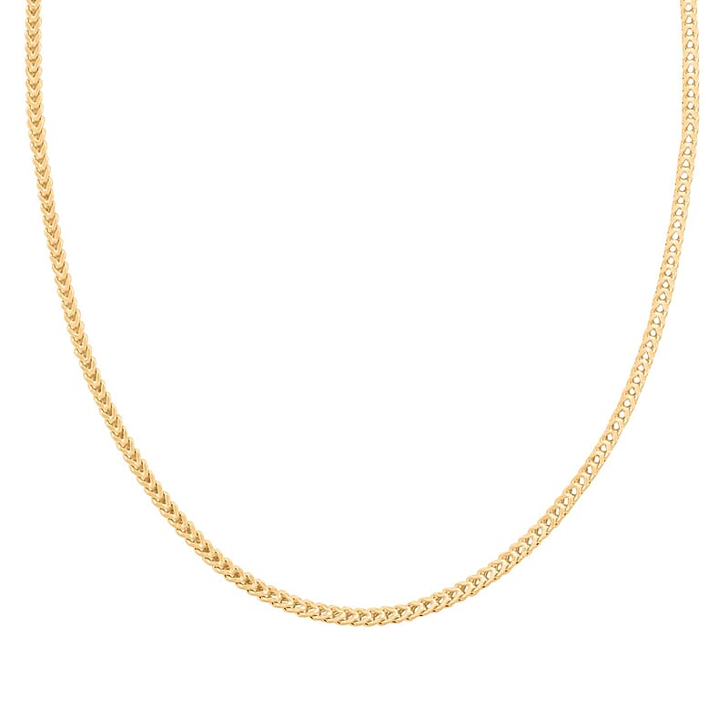 2.50mm Franco Necklace in 14K Yellow Gold 24 Inches 7.85 Grams