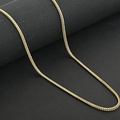 2.50mm Franco Necklace in 14K Yellow Gold 24 Inches 7.85 Grams