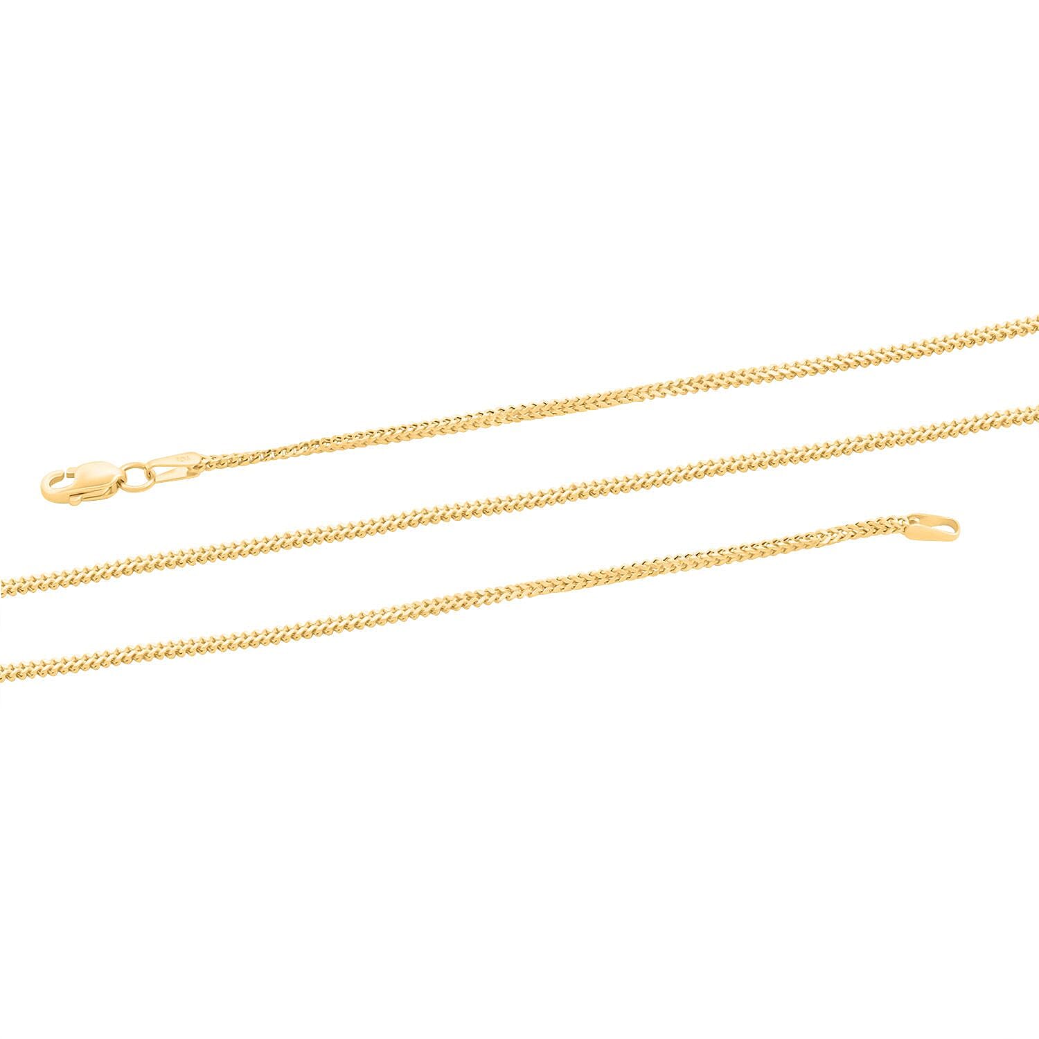 1.30mm Franco Necklace in 14K Yellow Gold 20 Inches 2.35 Grams