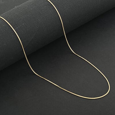 1.10mm Triple Spiga Wheat Chain Necklace in 14K Yellow Gold 20 Inches 1.85 Grams
