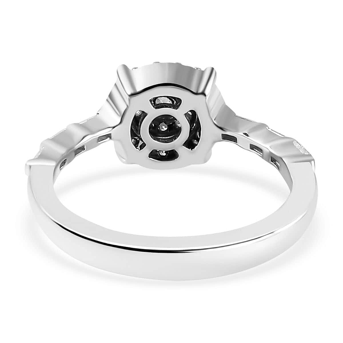 Luxoro G-H I3 Diamond 0.50 ctw Ring in 10K White Gold (Size 7.5) image number 4