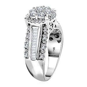 I2-I3 Diamond 1.00 ctw Ring in 10K White Gold (Size 6.5) 5.85 Grams 