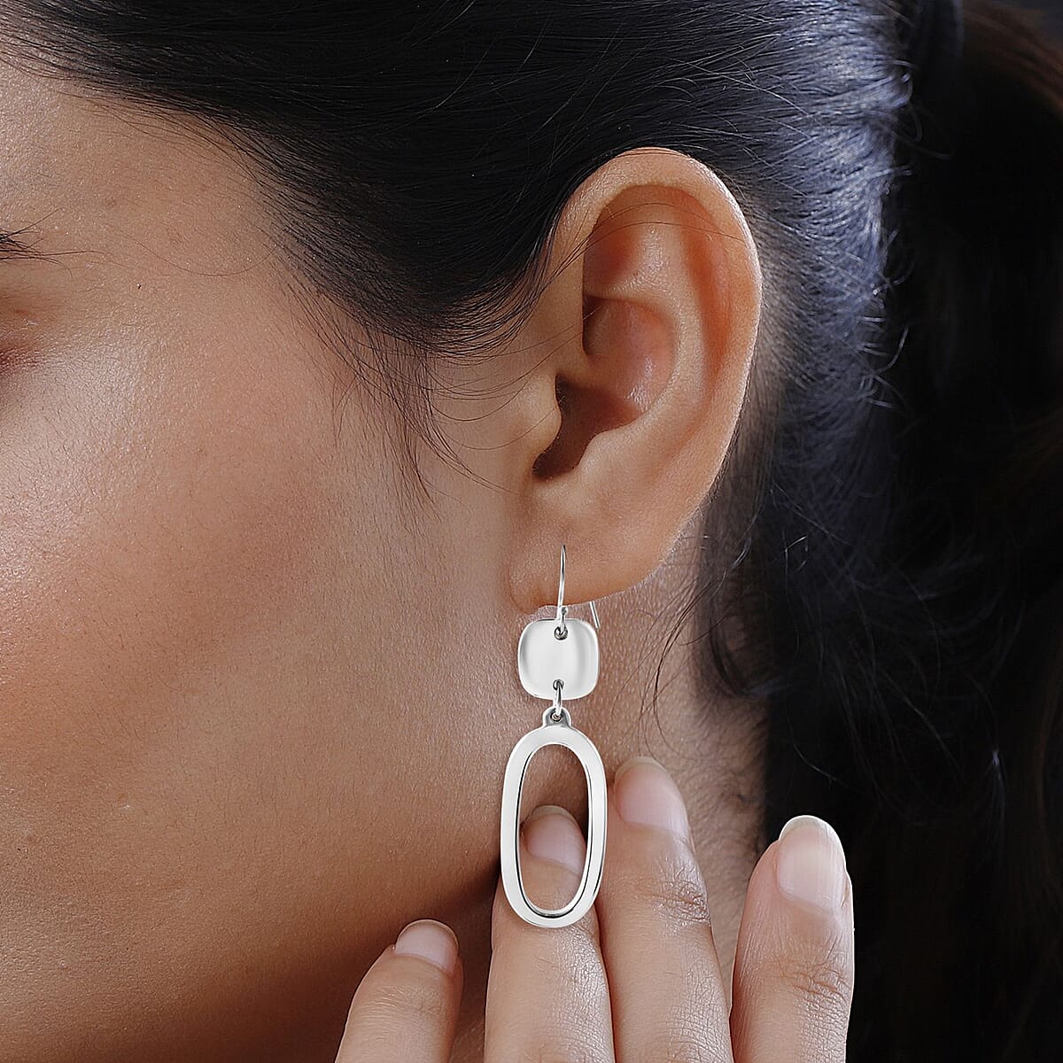 Dangle Earrings in Sterling Silver 11 Grams image number 1
