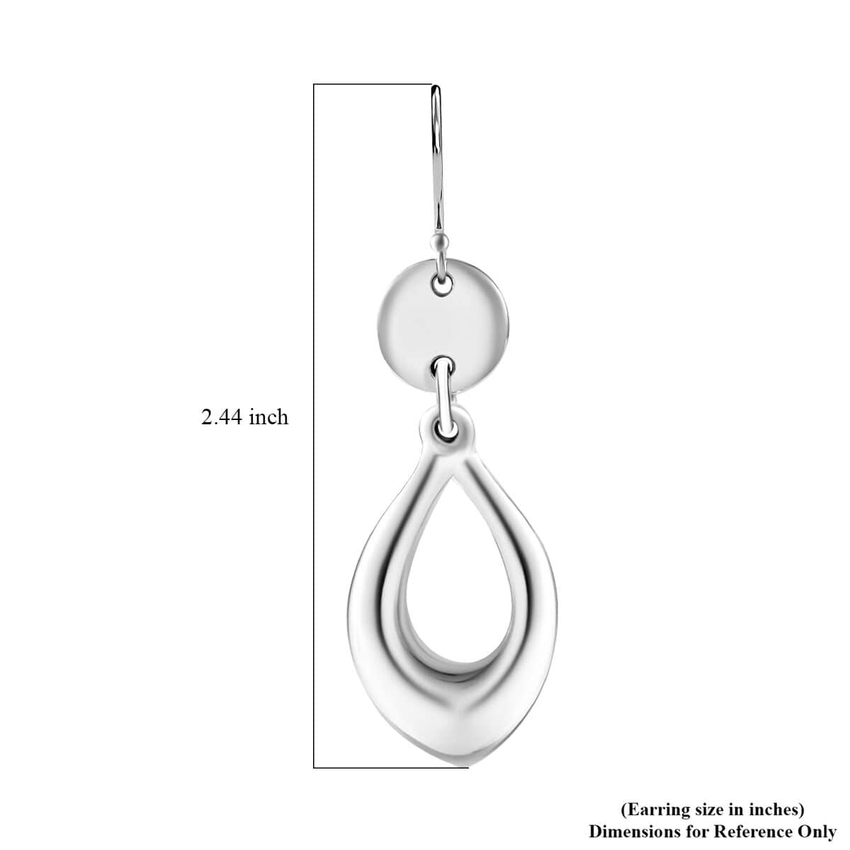 Ethereal Teardrop Earrings in Sterling Silver 9.22 Grams image number 4