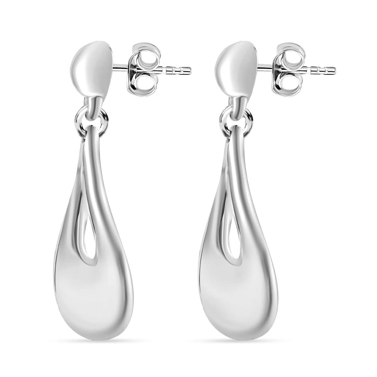 Ethereal Teardrop Earrings in Sterling Silver 9.22 Grams image number 7