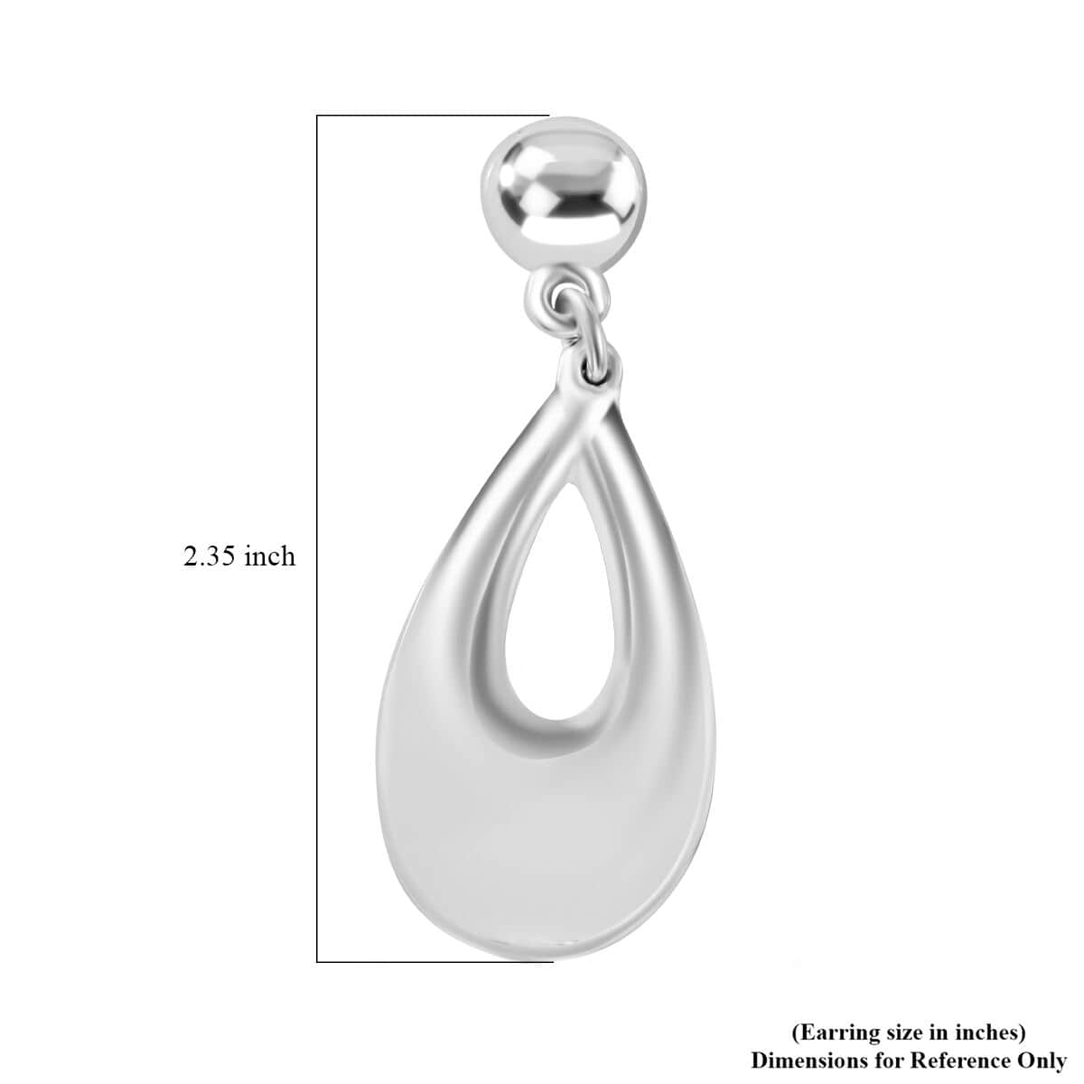 Ethereal Teardrop Earrings in Sterling Silver 9.22 Grams image number 8