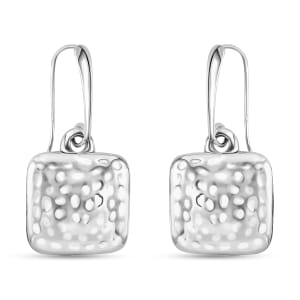 Square Dangle Earrings in Sterling Silver 8 Grams