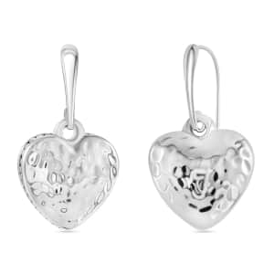 Sterling Silver Heart Earrings 8 Grams