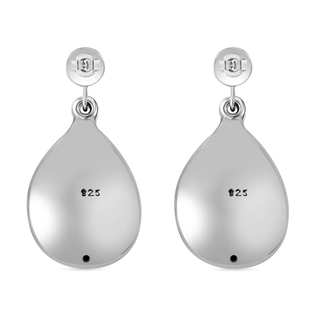 Teardrop Dangle Earrings in Sterling Silver 9 Grams image number 2