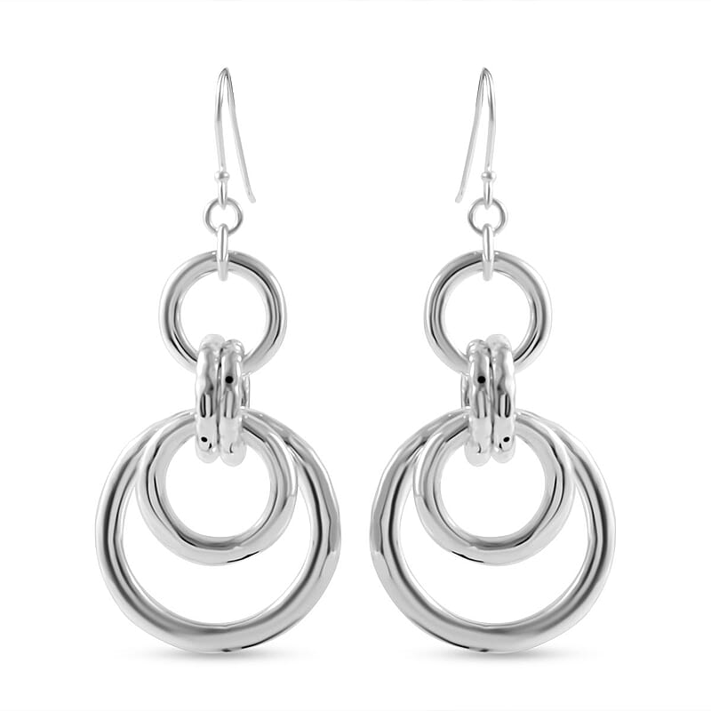 Sterling Silver Dangle Earrings 13 Grams