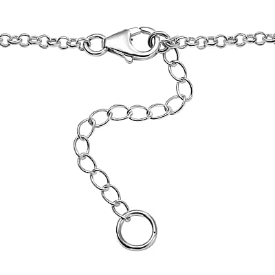 D'Joy Artisan Crafted Rough Cut Tanzanite 27.20 ctw Fancy Necklace in Sterling Silver 18-20 Inches
