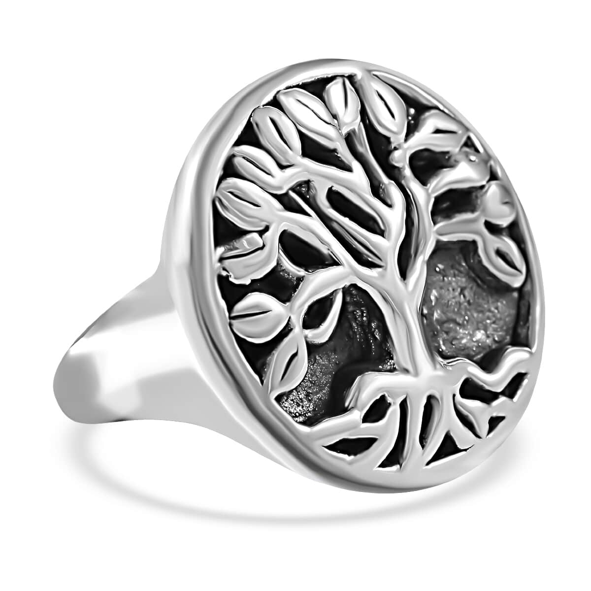 Sterling Silver Tree of Life Ring (Size 7.0) 6 Grams image number 0