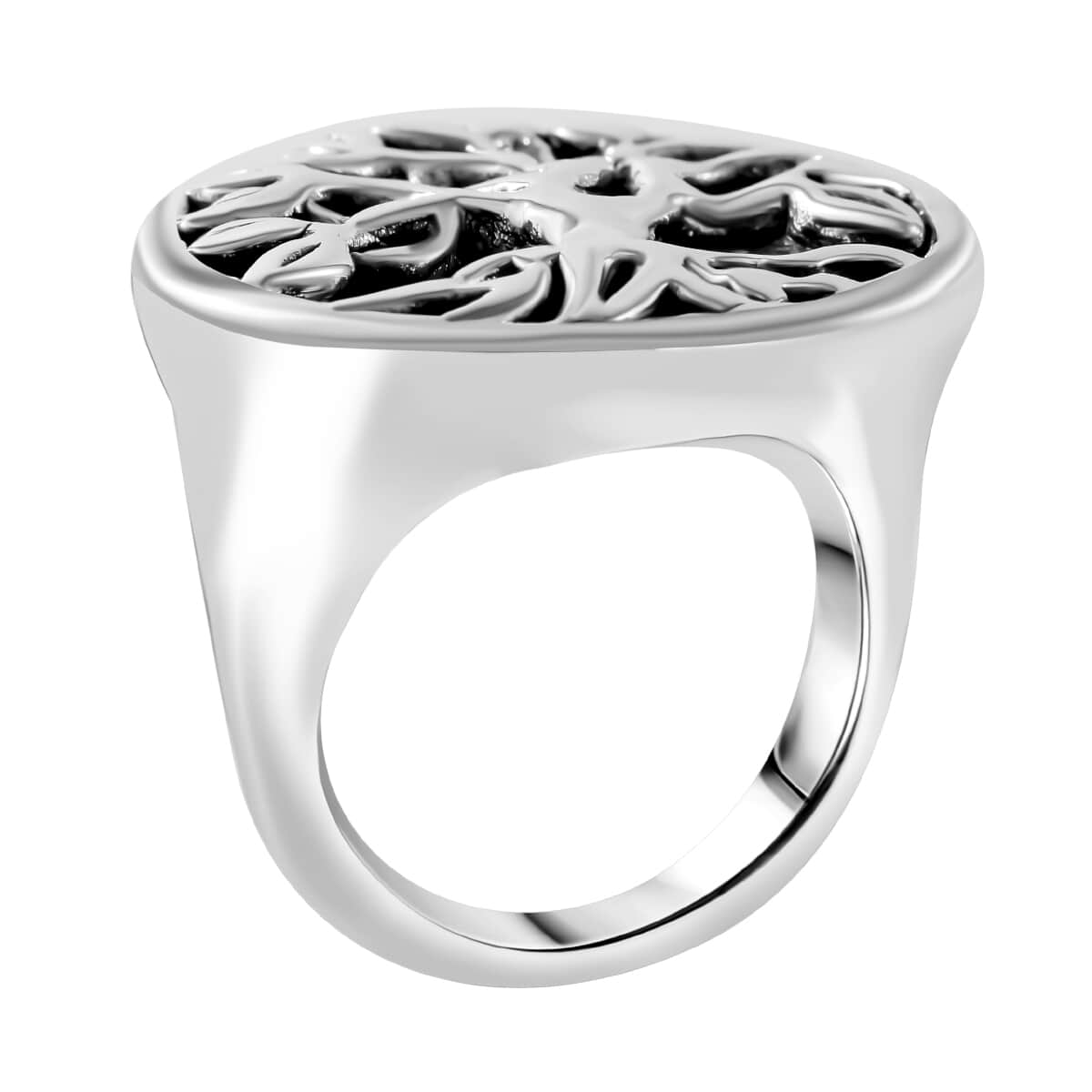 Sterling Silver Tree of Life Ring (Size 7.0) 6 Grams image number 2