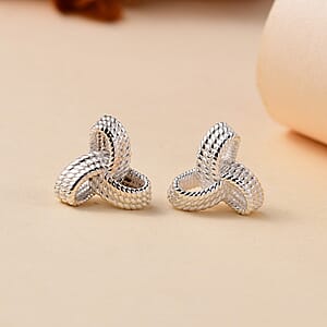 Sterling Silver Love Knot Earrings 2.55 Grams