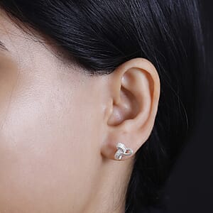 Sterling Silver Love Knot Earrings 2.55 Grams